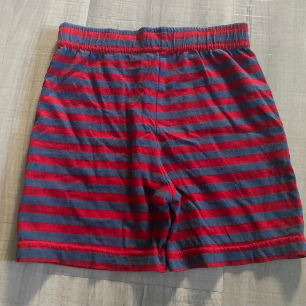 Red and Blue Striped Shorts boys size 12-18 months
